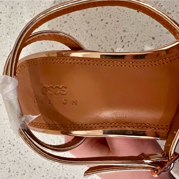 ASOS Rose Gold Open Toe Heel - Picture 5 of 5